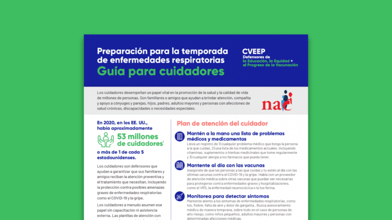 Preparación para la temporada de enfermedades respiratorias: Guía para cuidadores