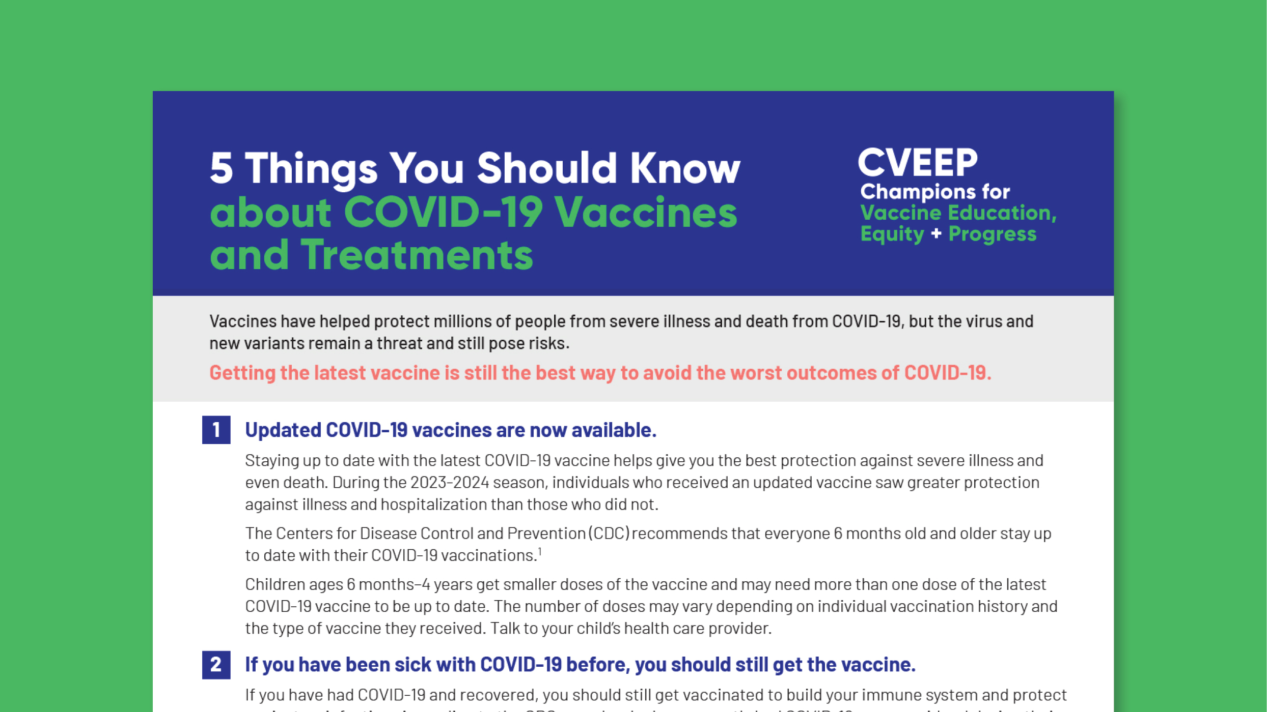 5 Things You Should Know About COVID-19 Vaccines and Treatments