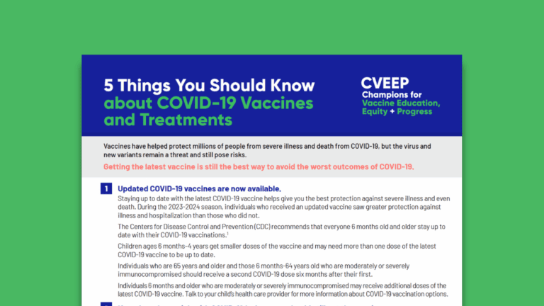 5 Things You Should Know About COVID-19 Vaccines and Treatments