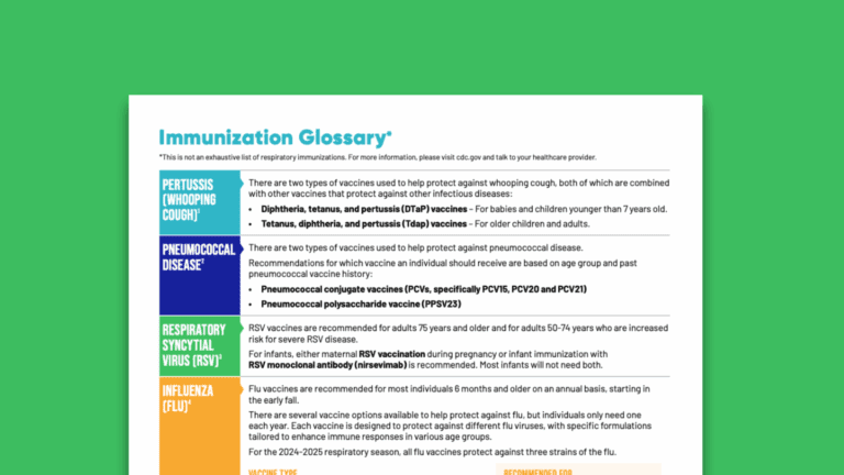 Immunization Glossary