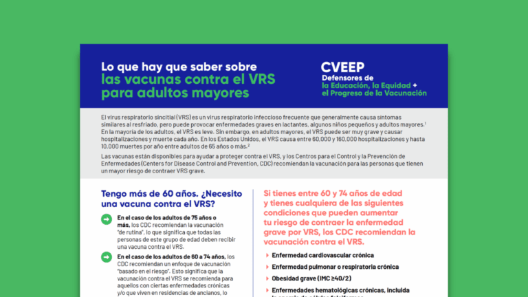 Lo que hay que saber sobre las vacunas contra el VRS para adultos mayores