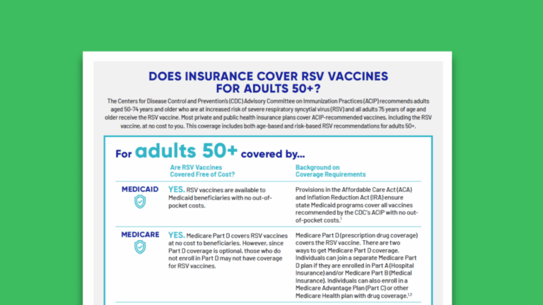 Does Insurance Cover RSV Vaccines for Adults 50+?