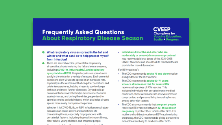 FAQ About Respiratory Disease Season