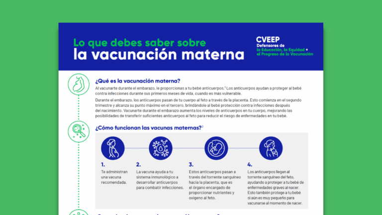 Lo que debes saber sobre la vacunación materna