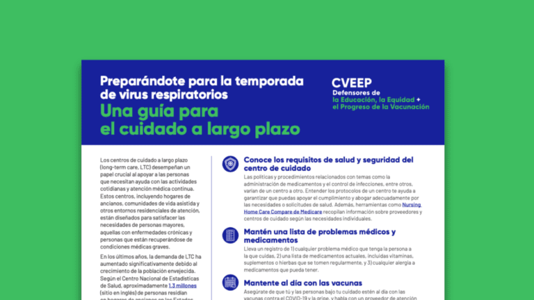 Preparándote para la temporada de virus respiratorios: una guía para el cuidado a largo plazo