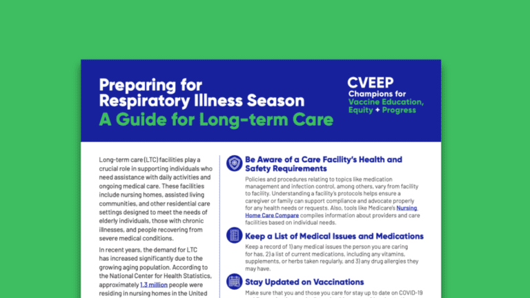 Preparing for Respiratory Illness Season: A Guide for Long-term Care