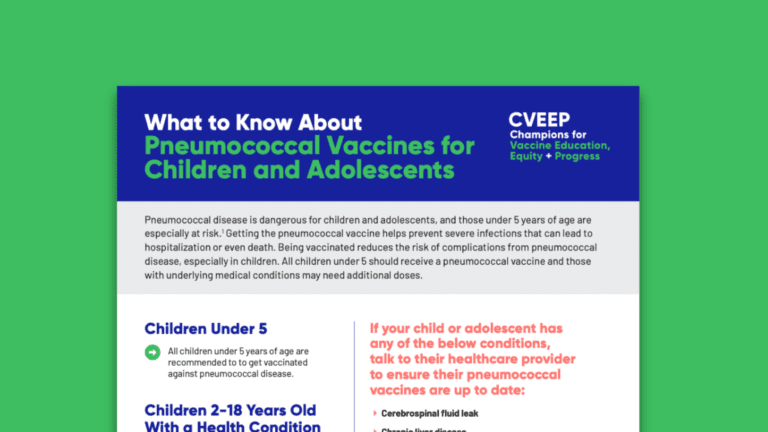 What to Know About Pneumococcal Vaccines for Children and Adolescents