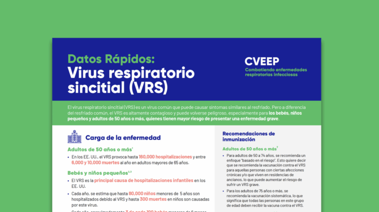 Datos rápidos: virus respiratorio sincitial (VRS)