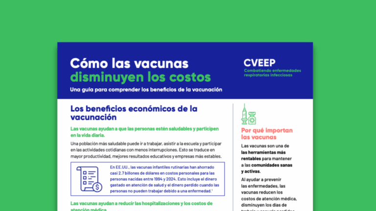 Cómo las vacunas disminuyen los costos