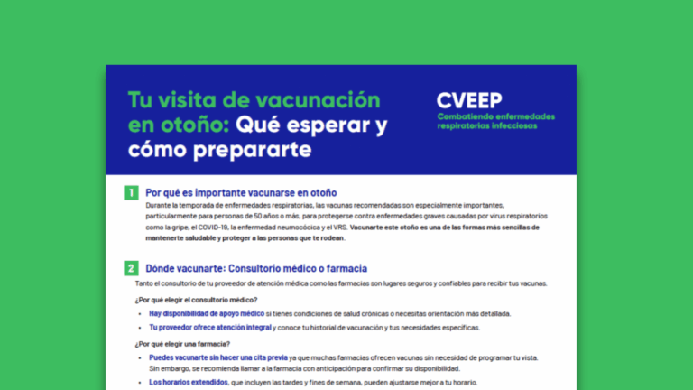 Tu visita de vacunación en otoño: Qué esperar y cómo prepararte