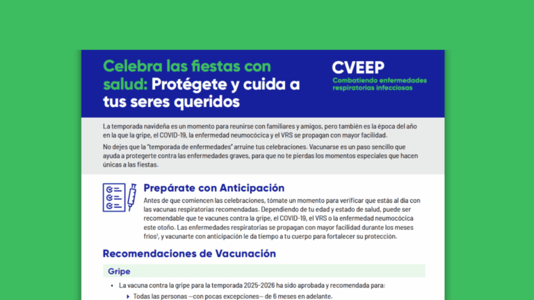 Celebra las fiestas con salud: Protégete y cuida a tus seres queridos