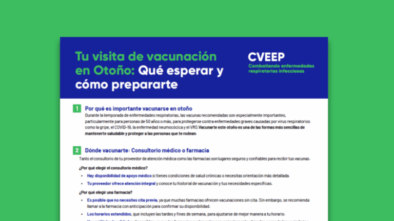 Tu visita de vacunación en otoño: Qué esperar y cómo prepararte