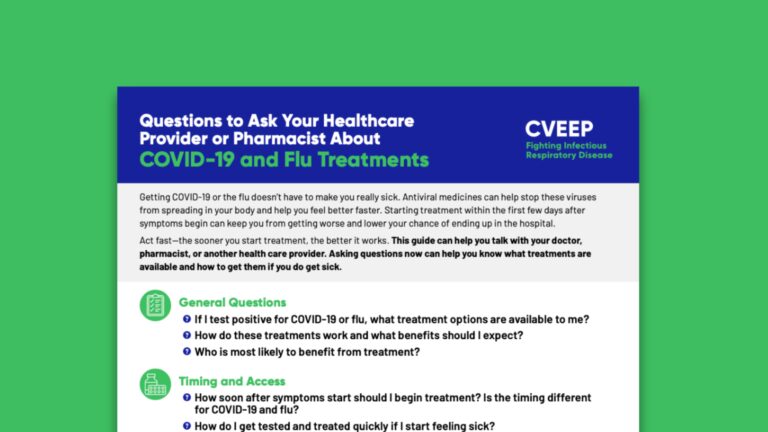 Questions to Ask Your Healthcare Provider or Pharmacist About COVID-19 and Flu Treatments