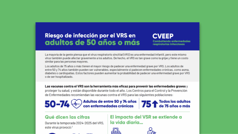 Riesgo de infección por el VRS en adultos de 50 años o más