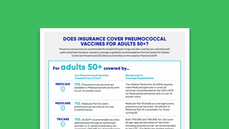 Does Insurance Cover Pneumococcal Vaccines for Adults 50+?