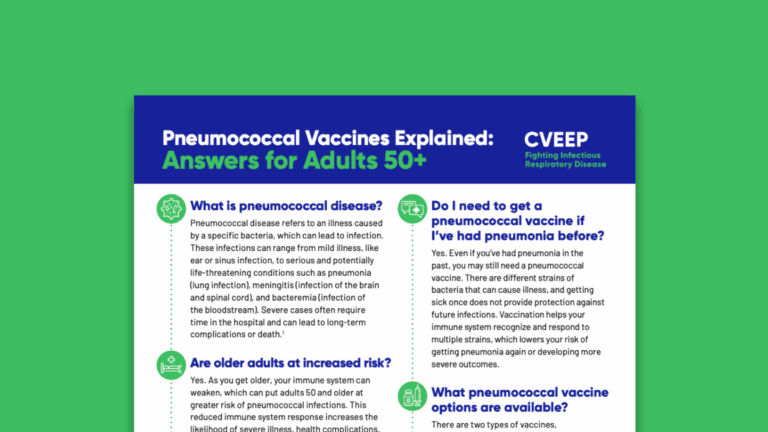 Pneumococcal Vaccines Explained: Answers for Adults 50+