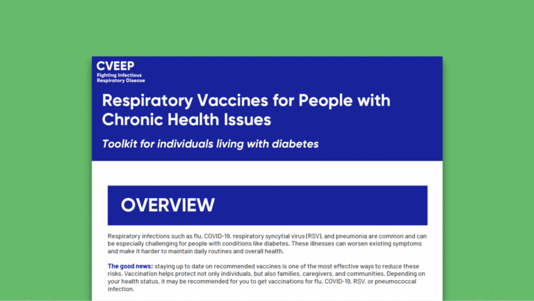 Respiratory Vaccines for People with Chronic Health Issues (Diabetes)