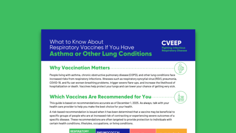 What to Know About Respiratory Vaccines If You Have Asthma or Other Lung Conditions