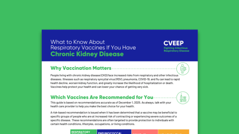 What to Know About Respiratory Vaccines If You Have Chronic Kidney Disease